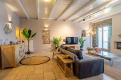 Luxury Villa Delphinus Paros Greece Interior - Living Room