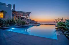 Luxury Villa Delphinus Paros Greece Pool - Sunset View