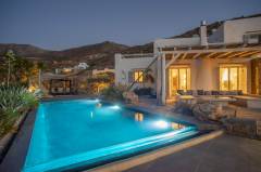 Luxury Villa Delphinus Paros Greece Exterior - Pool View